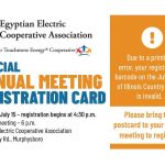Annual Meeting Registration Postcard