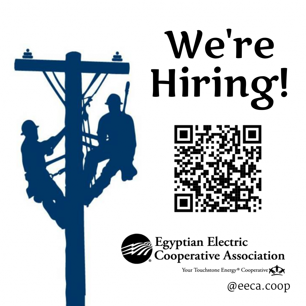 Now Hiring A Lineman Egyptian Electric Cooperative   Lineman Job Posting Jan2022 1024x1024 