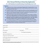 Annual Meeting Scholarship