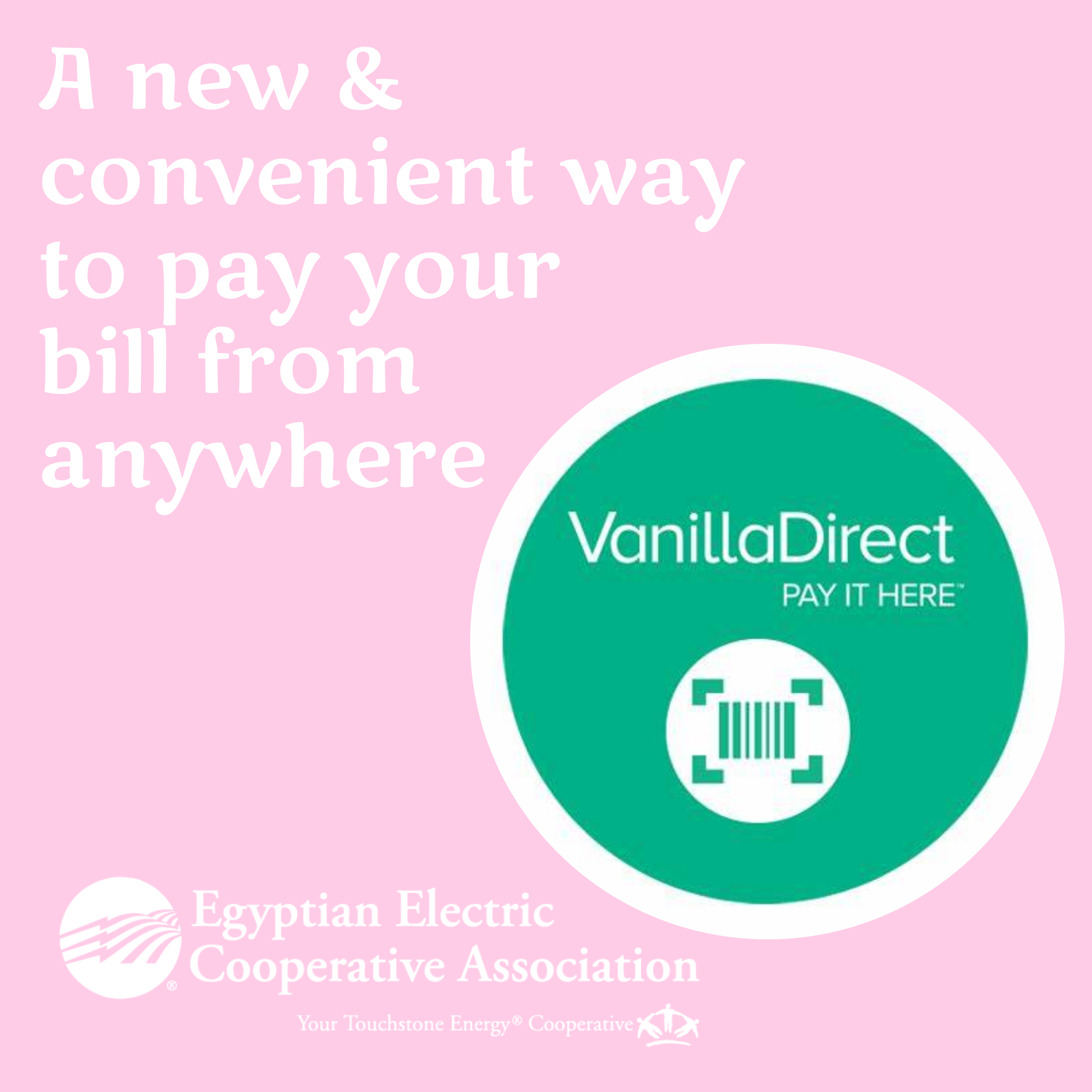 A new and convenient way to pay your bill from anywhere - vanilla direct