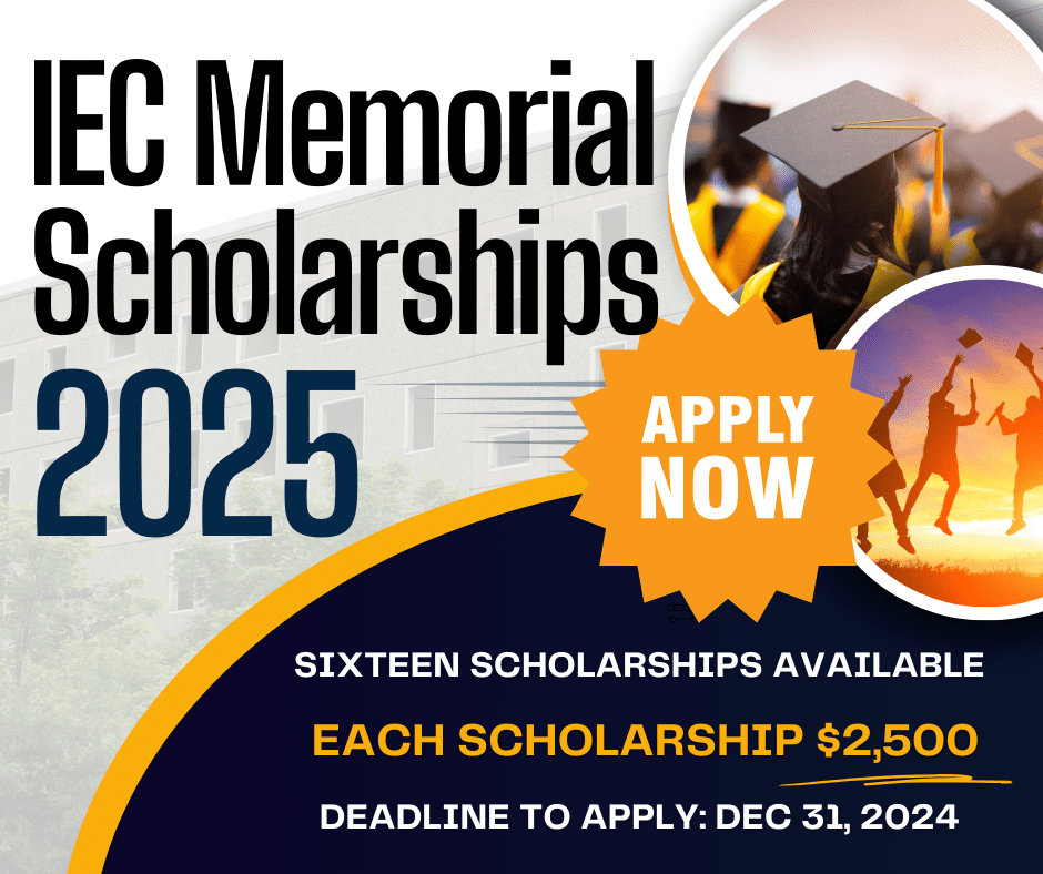 IEC Memorial Scholarship Flyer 2025